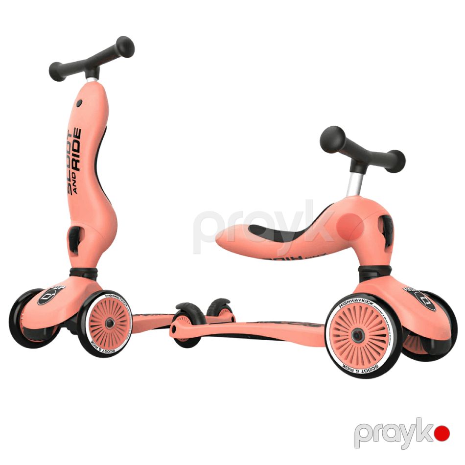 Skuter Scoot & Ride Avstriya Kich 1 Peach — Uşaq skuterləri, Bakı (3)