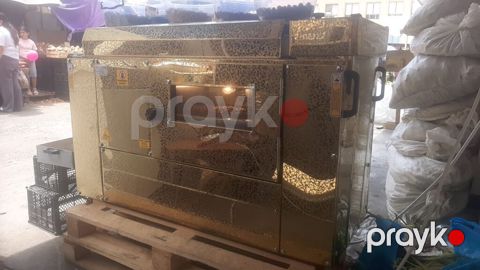 Qovrulmuş tum və çərəz hazırlamaq üçün peşəkar avadanlıq. Şəkillərdə — Masazır