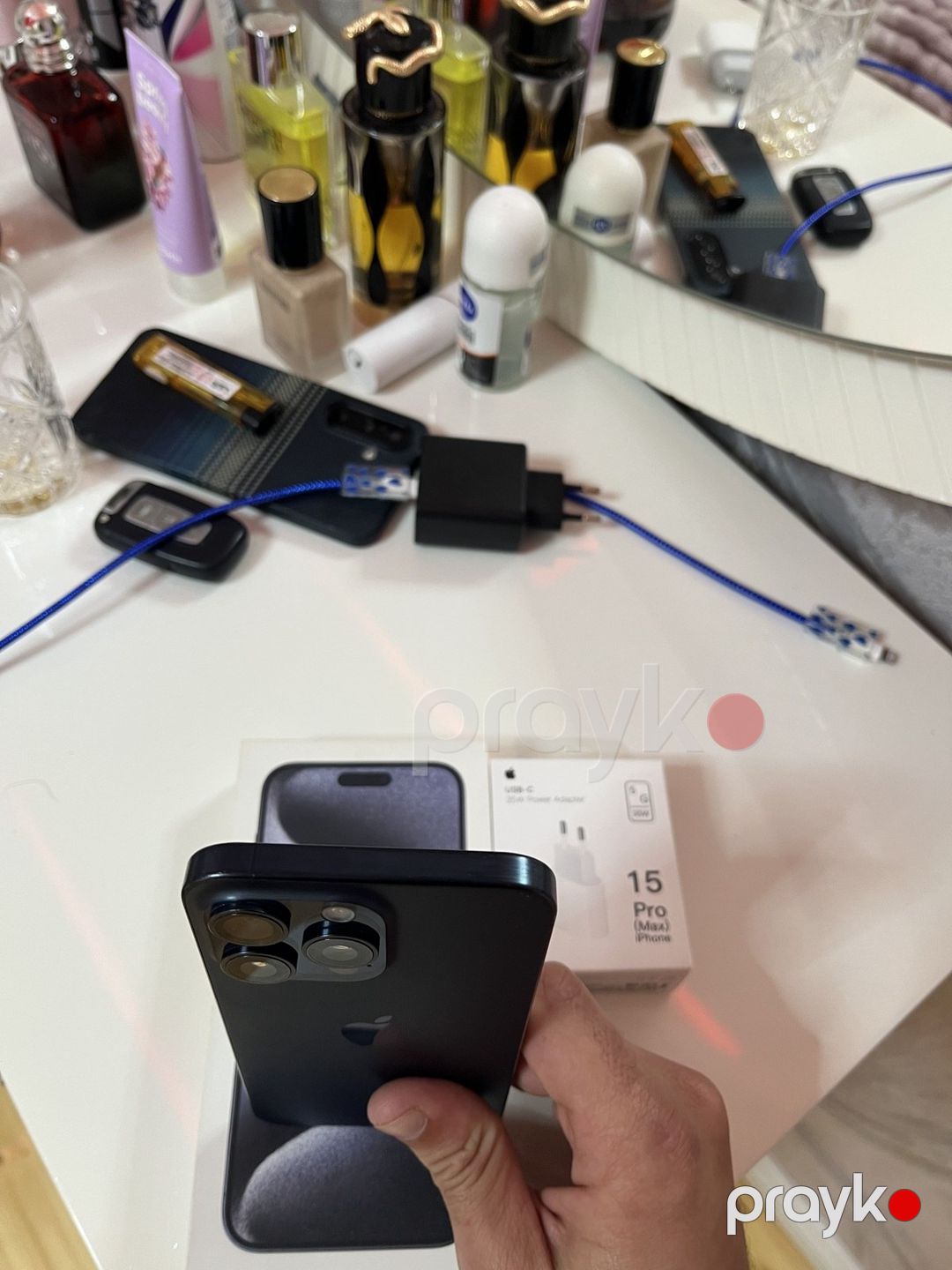 Apple iPhone 15 Pro Max Blue Titanium 256GB/8GB — Smartfonlar, İsmayıllı (6)