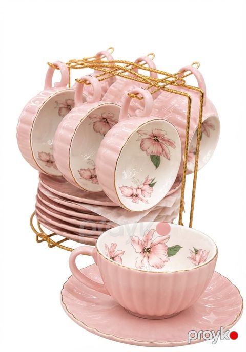 Çay dəsti 11079, 12 ədəd, farfor, 200 ml — Bakı