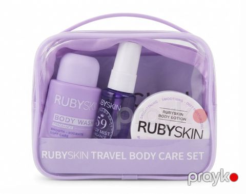 Bədən üçün kosmetika dəsti No Brand Rubyskin (Bədən üçün mist + Bədən üçün losyon + Bədən üçün gel) — Bakı