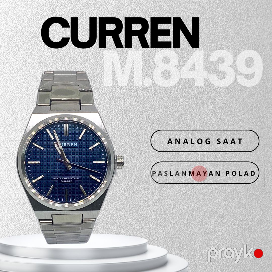 Qol saatı Curren M.8439 Silver/Blue — Mallar, Bakı