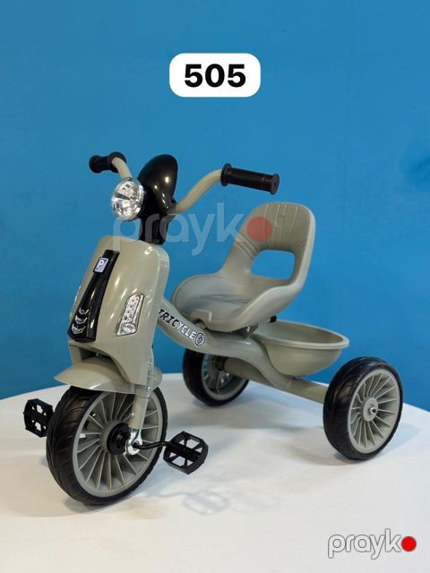Üçtəkərli velosiped 505, 1-5 yaş, xaki, metal/plastik — Bakı