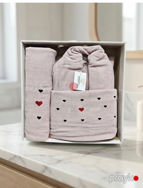 Hamam otağı üçün xalat dəsti Sofi Cotton 053, pambıq — Bakı