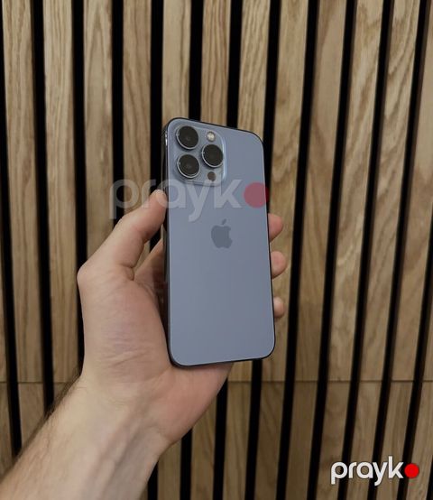IPhone 13 Pro, 128 GB, Sierra Blue, Zəmanət, Simsiz şarj, Face ID — Bakı