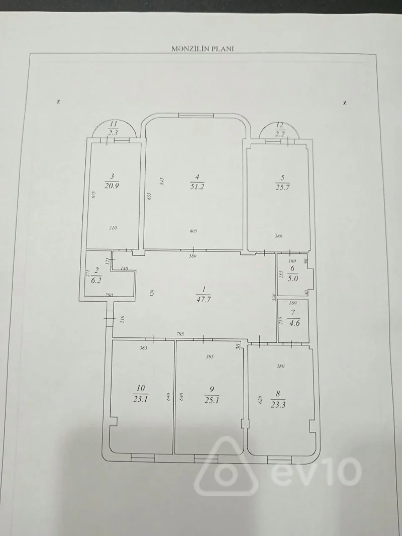 5 otaqlı mənzil, 234 m², Həsən Əliyev küçəsi — Mənzil, Bakı (3)
