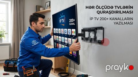 TV quraşdırma və İP tv xidməti — Bakı