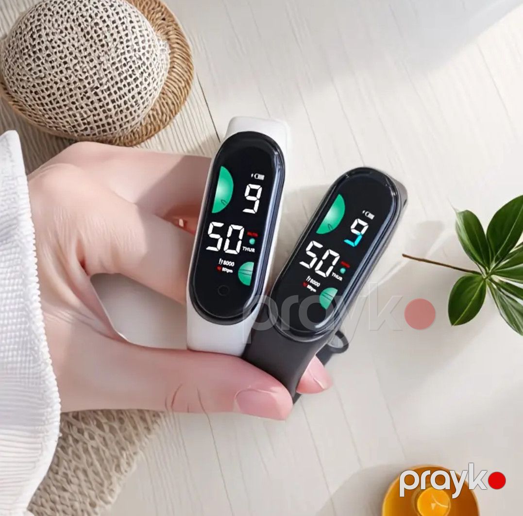 Elektron qol saatı, ağ — Mallar, Bakı (2)