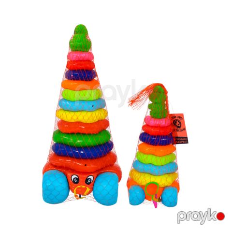 Piramida dəsti 65538608, plastik, rəngbərəng — Bakı