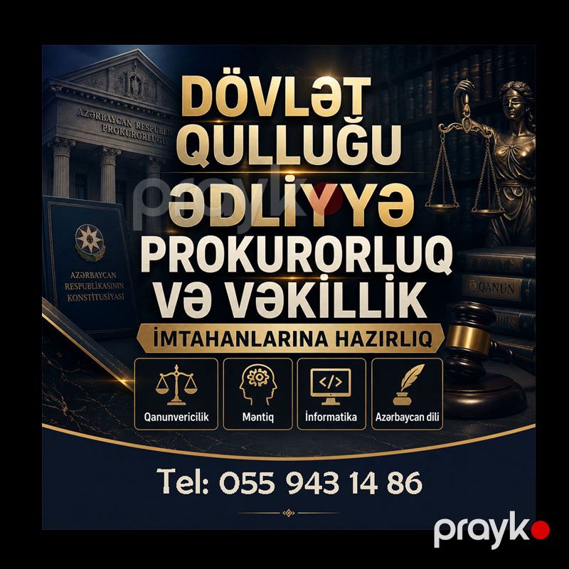 Dövlət Qulluğu Ədliyyə və Vəkillik imtahanına Hazırlıq — IT, biznes, Bakı (2)