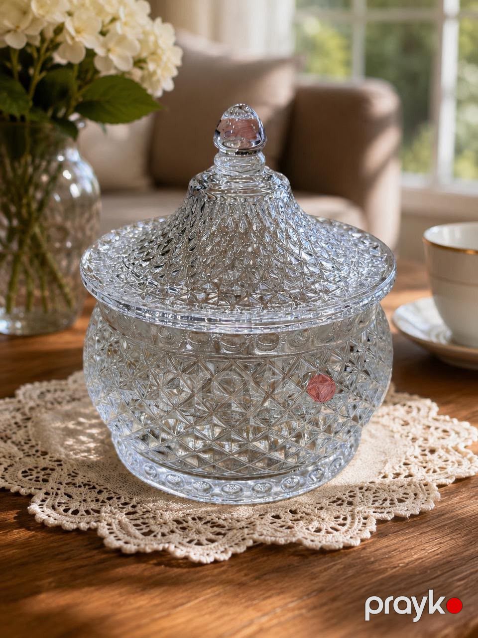 Şəkər qabı, 300 ml, Şüşə, Şəffaf — Mallar, Bakı (2)