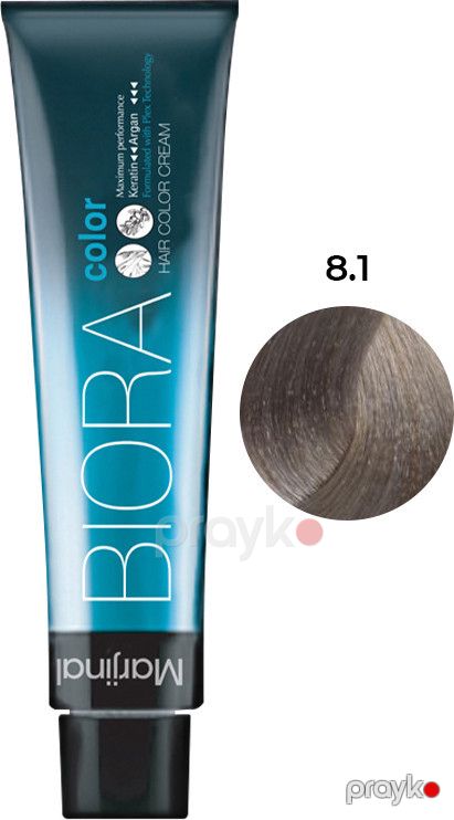 Krem-boya Biora 8.1 açık qumral küllü, 100 ml — Bakı