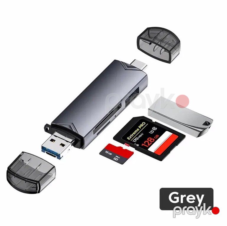 USB kart oxuyucu "6in1 USB Typec — Periferik cihazlar, Bakı (2)