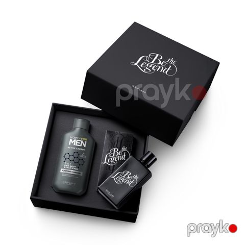 Oriflame kişilər üçün ətir dəsti (North for Men şampun-duş geli 250 ml + Be The Legend tualet suyu 75 ml) — Bakı
