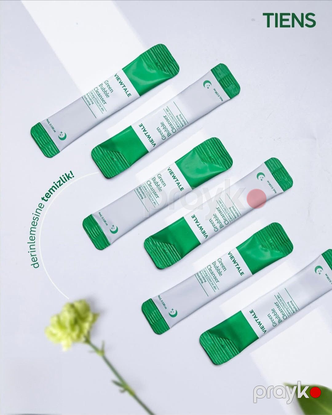 Üz yuma üçün gel-köpük Tiens Viewtale Green Bubble, 20x4 ml — Mallar, Bakı (3)