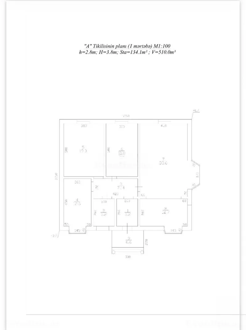 Satılır 4 otaqlı Həyət evi 110 m² Bakı, Xəzər r., Qala — Ev, villa, Bakı (8)