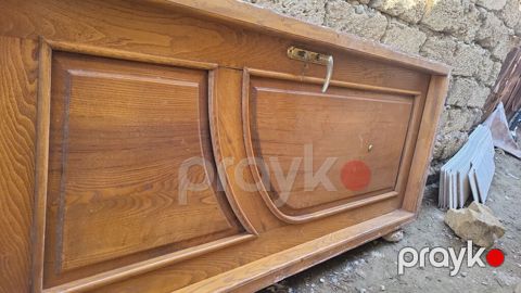 Taxta giriş/qapı paneli - Material: tam ağac (taxta) üzlüklü, təbii — Bakı