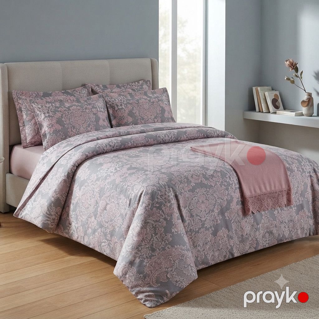 Yataq dəsti Soft Home 3601, ikinəfərlik, pambıq/satin, yorğan üzü 200x220 sm, mələfə 200x220 sm, yastıq üzü 2 əd 50x70 sm — Mallar, Bakı (2)