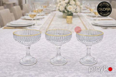 Dondurma qabı dəsti 8406, стекло, 6 шт — Bakı