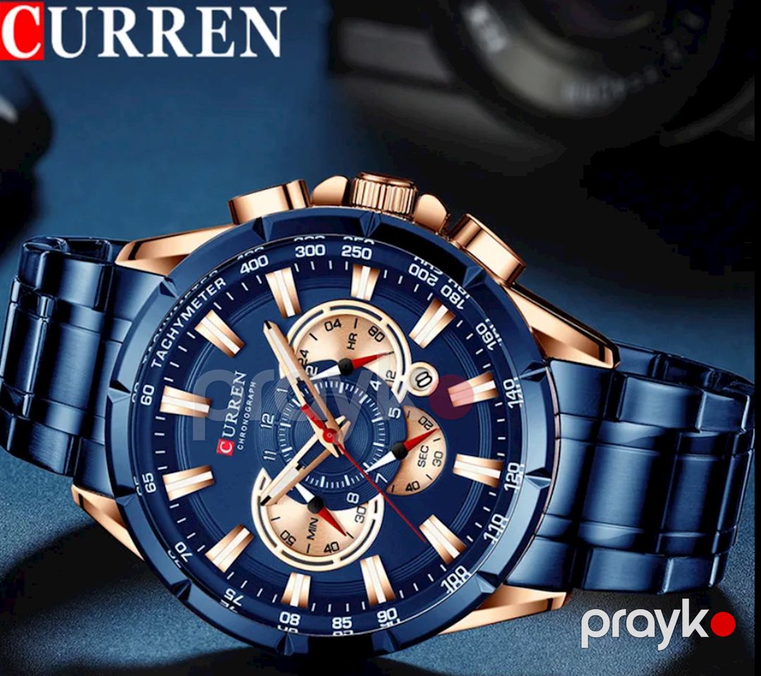 Kişi qol saatı Curren C8363 Blue/Rosegold — Mallar, Bakı (2)
