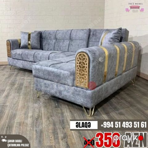 Künc divan, Yeni, Açılan, Bazalı, Parça, Şəhərdaxili pulsuz çatdırılma — Bakı
