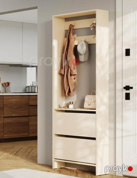 Tumbalı asılqan MB3, bej, laminat, 183x75x28 sm — Bakı