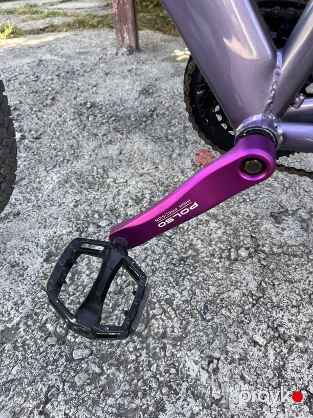 Dağ velosipedi – 27.5" təkərlər, alüminium çərçivə, bənövşəyi-boz rəng — Dağ velosipedləri, Xaçmaz (4)