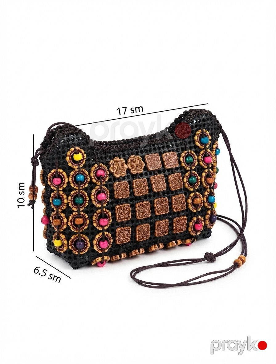 Kross-bodi çanta Wexen, Qara, 17 sm — Mallar, Bakı (3)