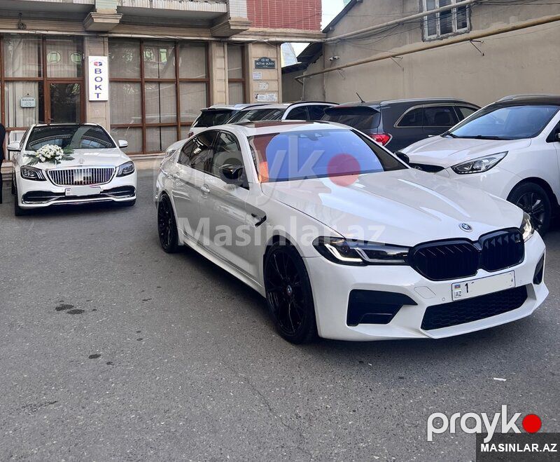 Bmw M5 F90 Wedding, 2021 il — Minik avtomobili icarəsi, Bakı (2)