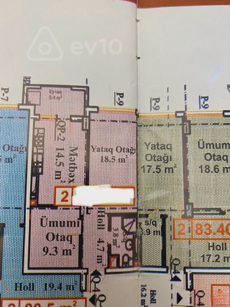 For sale: 2-room apartment (new building), 57 m² — Mənzil, Bakı (4)