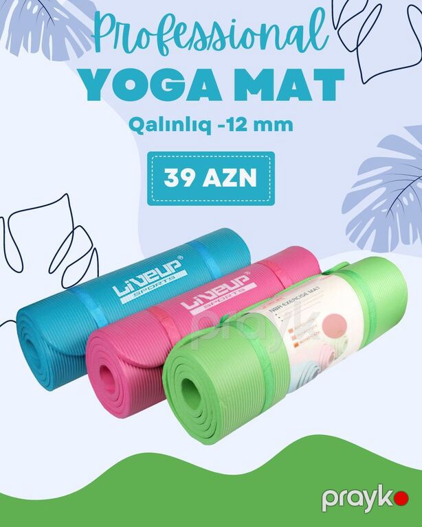 Yoqa xalçası "H-45-15" — İdman, hobi, istirahət, Bakı (5)