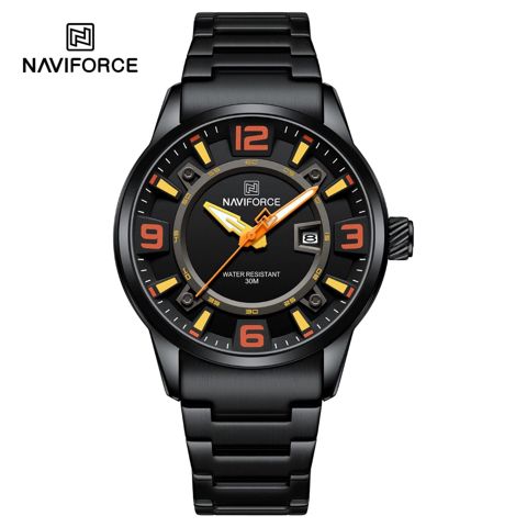 Kişi qol saatı Naviforce multiex883, qara — Bakı