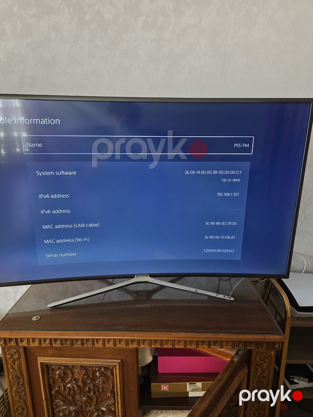 PlayStation 5 fat konsolu nokte cizixsiz hec islenmeyib vaxtim — Oyun konsolları, Bakı (3)