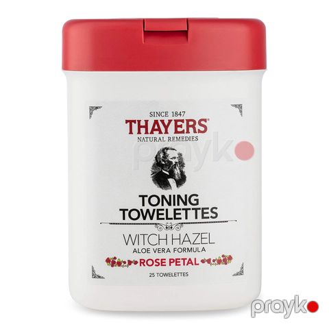 Makiyajın silinməsi üçün salfetlər Thayers Toning Towelettes Rose Petal aloe vera ilə 25 əd — Bakı