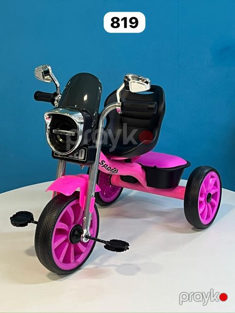 Üçtəkərli velosiped, 1-5 yaş, çəhrayı, metal/plastik — Bakı