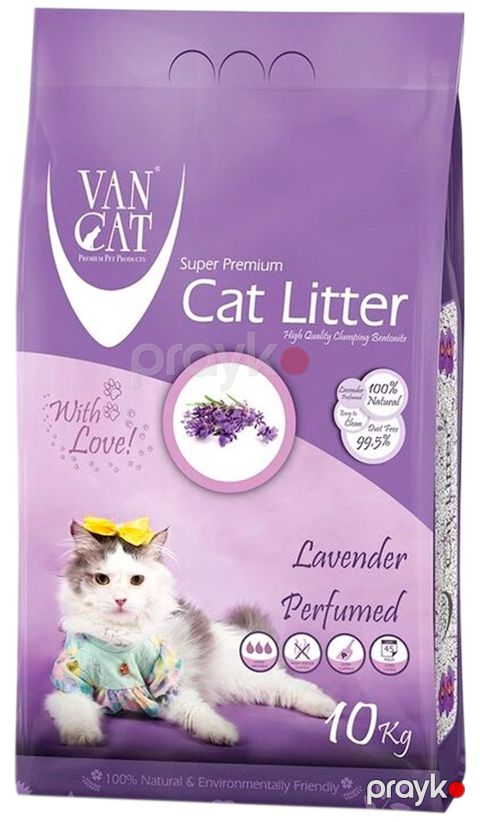 Toplaşan doldurucu Van Cat Natural pişiklər üçün, lavanda atiri ilə, 10 kq — Bakı
