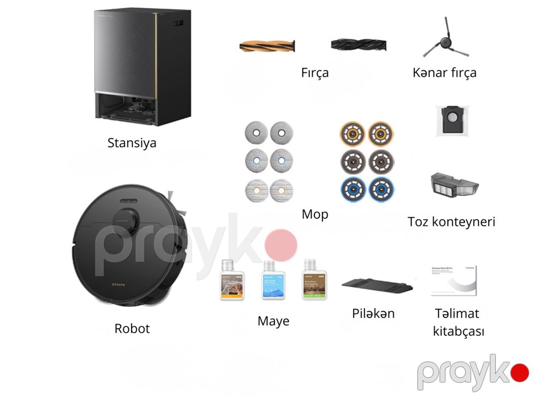Robot-tozsoran Dreame Matrix 10 Pro ağ — Ev texnikası, Bakı (6)