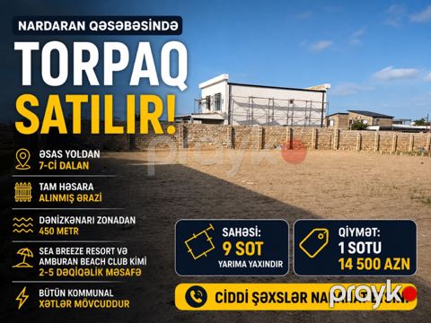 9.5 sot torpaq sahəsi, Nardaran qəs — Bakı