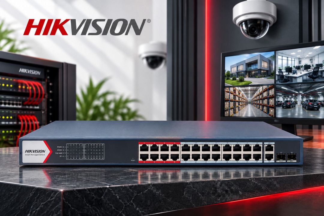 Hikvision DS-3E1326P-EI(B) 24 Port PoE Switch 370W — Ağıllı ev və təhlükəsizlik, Bakı (3)