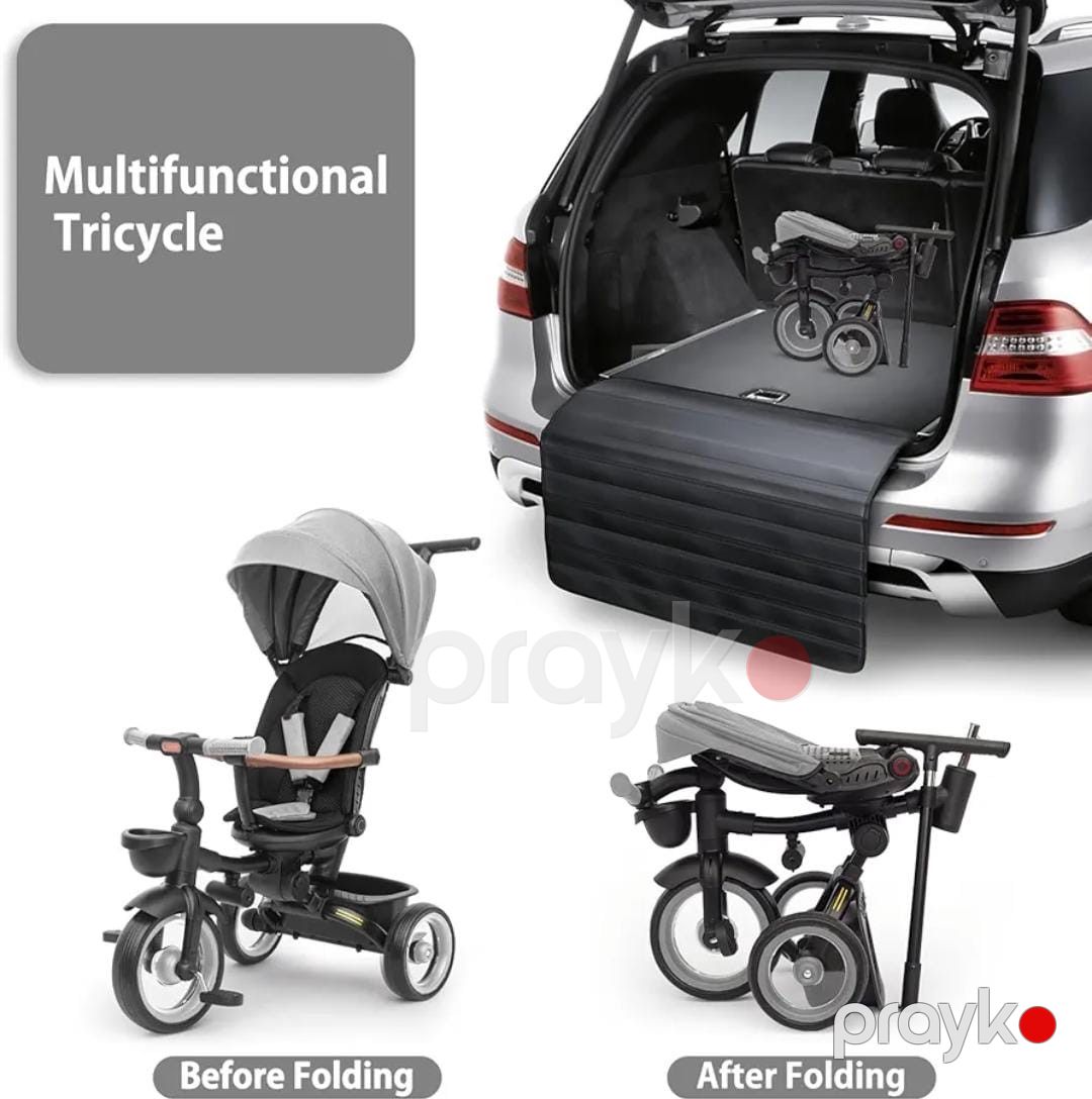 Üçtəkərli velosiped Kidilo, qatlanan, boz — Mallar, Bakı (2)