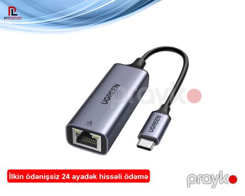 50737 Ugreen USB Type-C to 10/100/1000M Ethernet Gigabit Adapter CM199 — Bakı