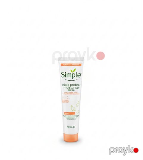 Günəşdən qoruyucu krem Simple Protect 'N' Glow Triple Protect Moisturiser SPF 20, 40 ml — Bakı