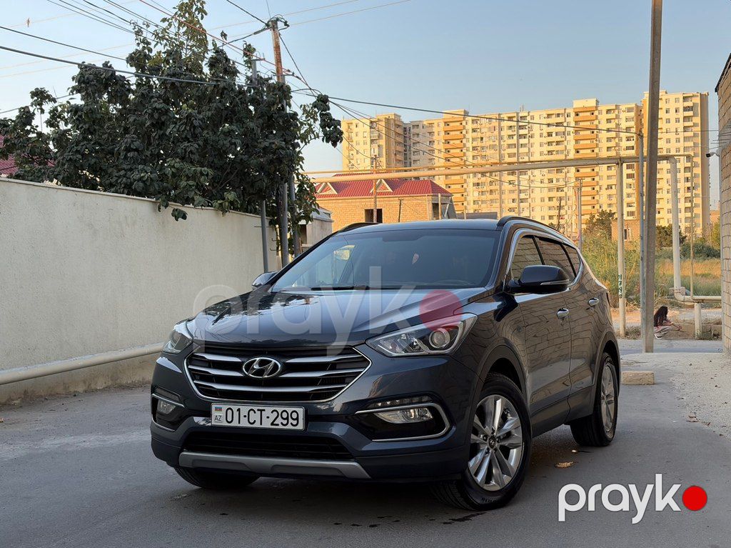 Hyundai Santa Fe, 2.0 L, 2016 il, 231 000 km — Avtomobillər, Bakı (2)