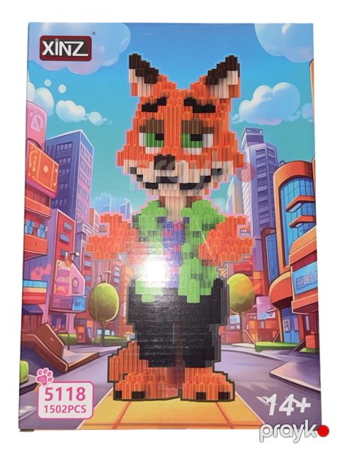 Konstruktor Zootopia Tülkü Nik, 1502 element — Bakı