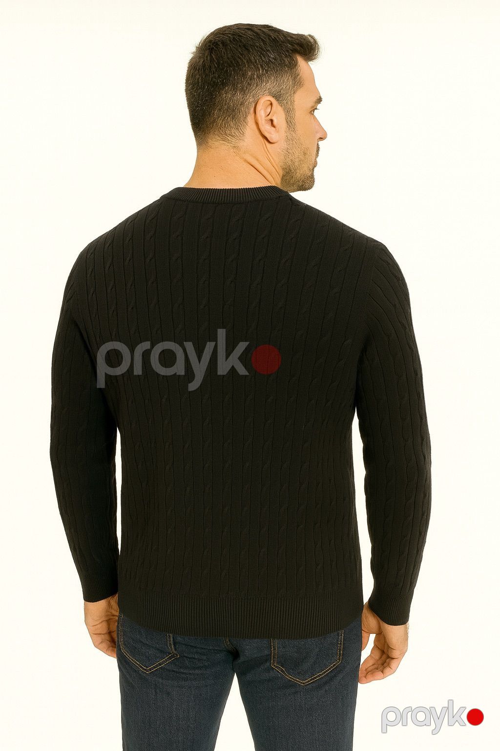 Cemper kişilər üçün 01205, pambıq, qara, ölçü 2XL — Mallar, Bakı (2)