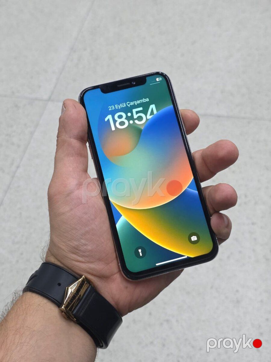 Apple iPhone X Silver 64GB/3GB — Smartfonlar, Bakı (2)
