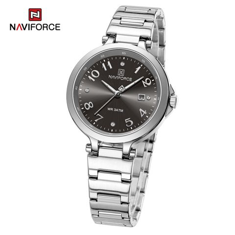 Qol saatı qadınlar üçün Naviforce NF5033 Silver/Black — Bakı