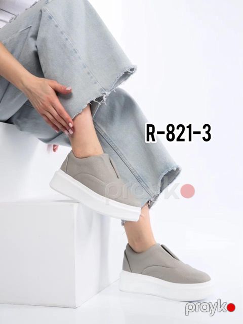 Qadınlar üçün sliponlar R-821-3, boz, süni dəri, ölçü 36 — Bakı