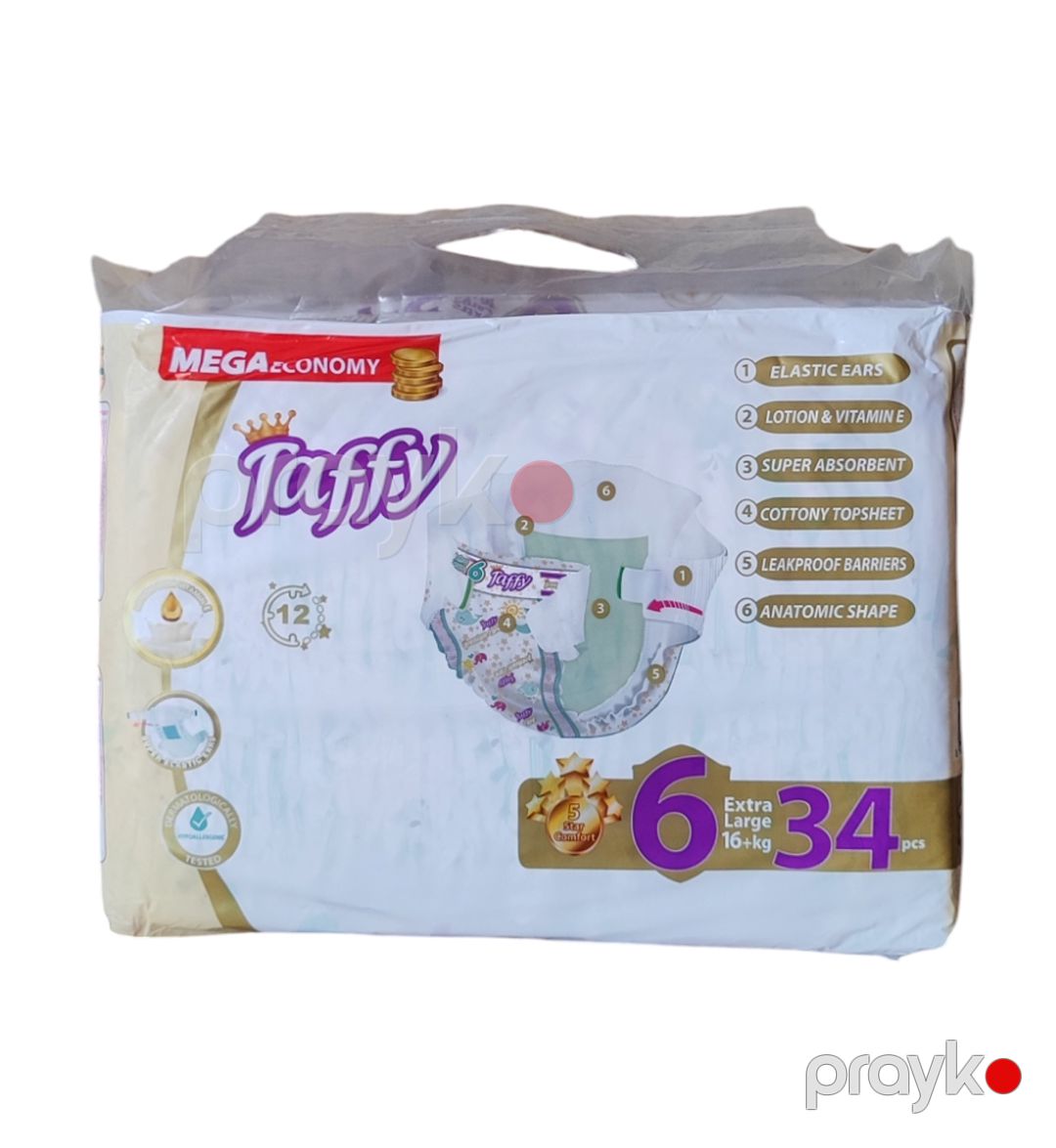 Uşaq bezləri Taffy Premium Care 6 Extra Large, 16+ kq, 34 əd — Mallar, Bakı (2)
