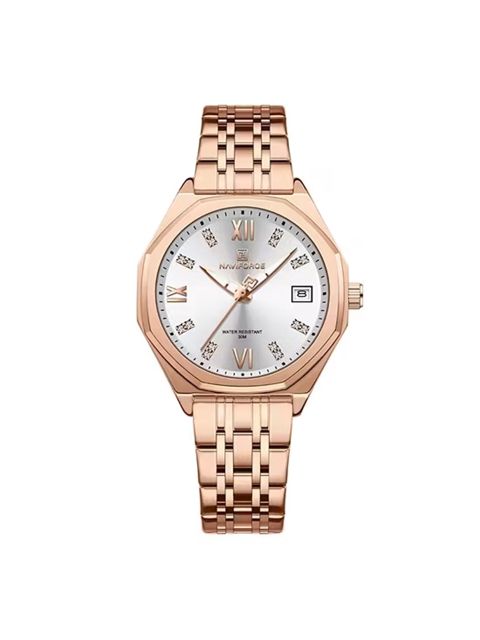 Qol saatı NaviForce NF8531 Rose Gold/White — Bakı